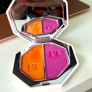 fenty beauty kilowatt foil highlighter • tangerine 🍊 blush